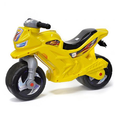 Мотоцикл Беговел Толокар 2-х Колесный Лимонный 501ЛИМ-О