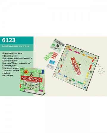 Настольная игра "Монополия" в коробке 6123